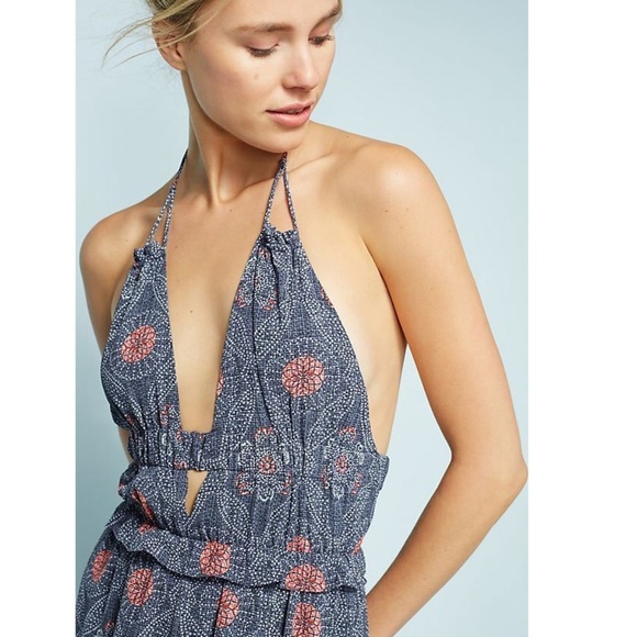Anthropologie Alma Rose Halter Dress - Picture 3 of 7